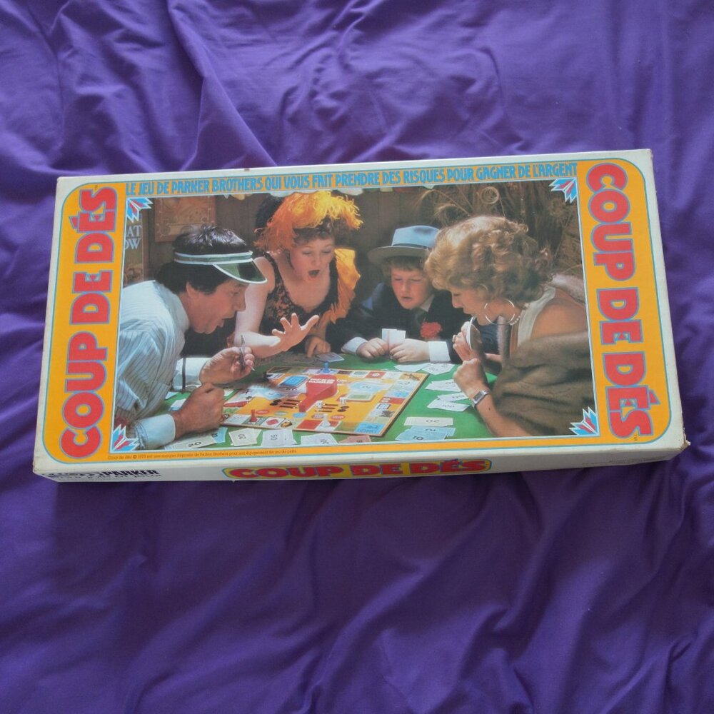 Vintage Ancien Parker Brothers 1975 Coup De Des Board Game Jeux de société